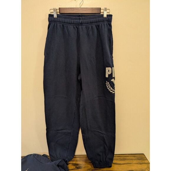 Victoria's Secret Y2K 2021 Navy Blue & Silver Glitter Dog Logo Full-Zip Set - Picture 5 of 6